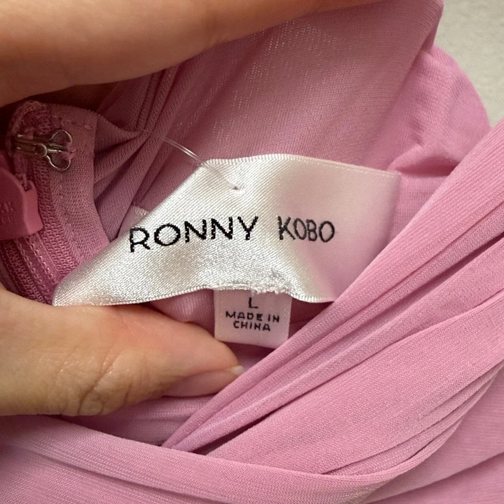 Ronny Kobo Izel Dress in Carnation - Picture 8 of 15